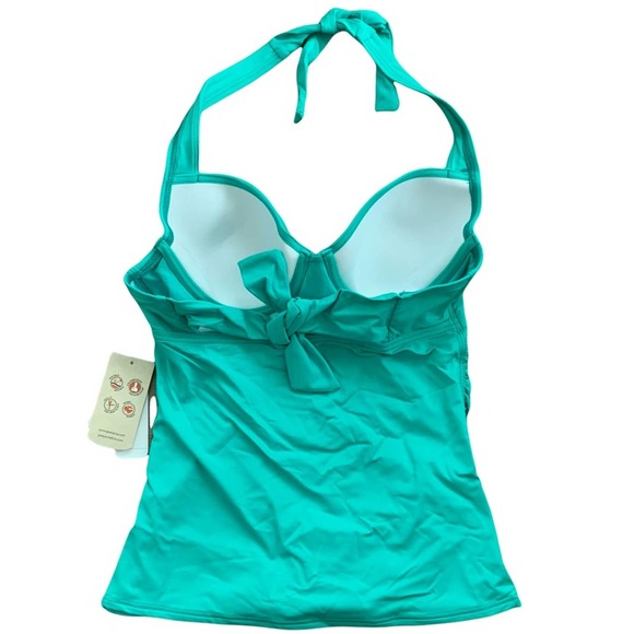 Tommy Bahama Pearl Underwire Full Coverage Tankini Top in Ming Jade - Picture 2 of 4
